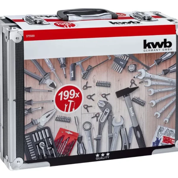 MALETA HERRAMIENTAS MANUALES 199 PCZ KWB
