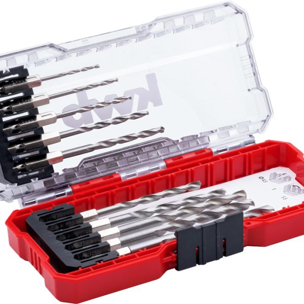 Set 10 Brocas HSS metal – Toma hexagonal 108813 KWB