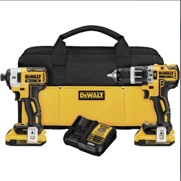 Pack Taladro Percutor + Atorni. Impacto Dewalt Dck287d2-b2