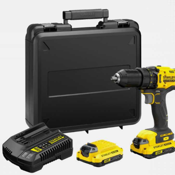 Kit taladro atornillador 20v + accesorios stanley - SCD700C2K-B2